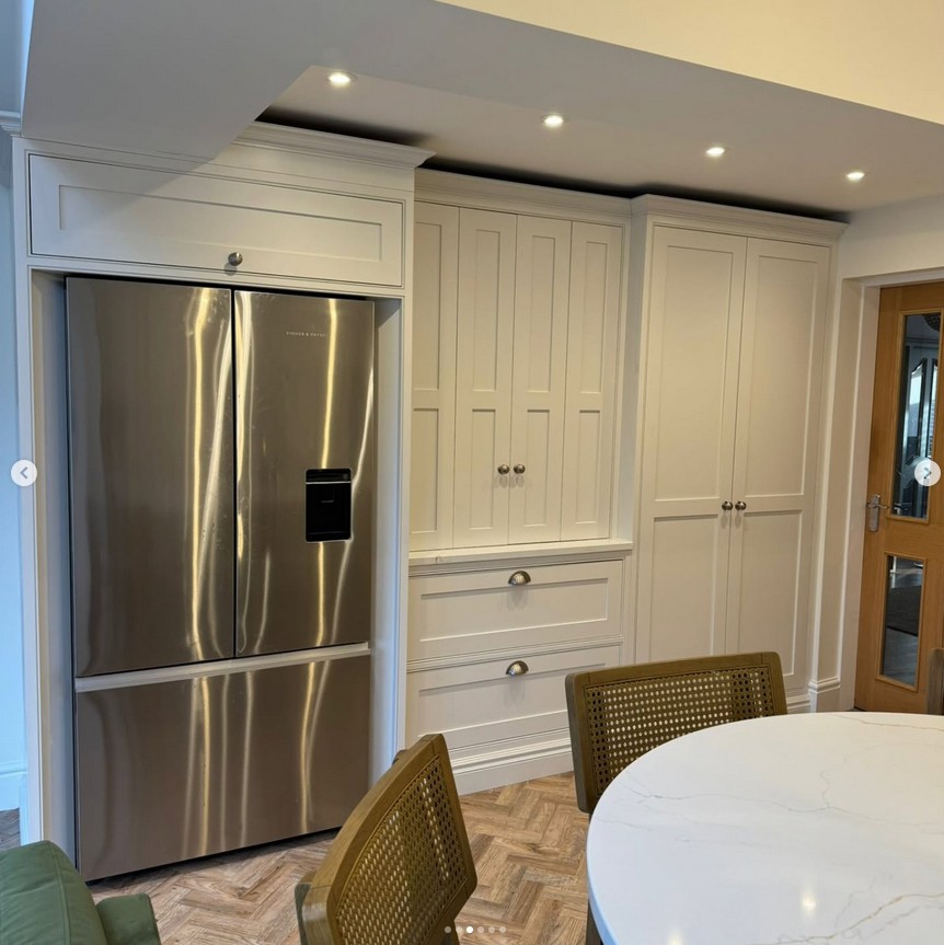 Handmade kitchen featuring elegant storage solutions